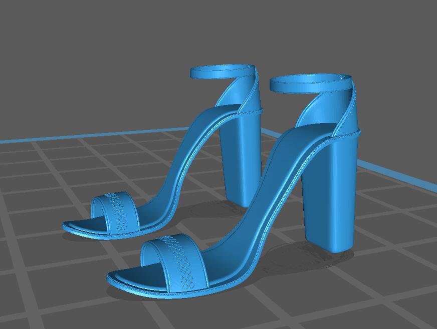 高跟凉鞋3D打印模型