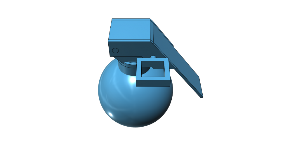 手榴弹3D打印模型