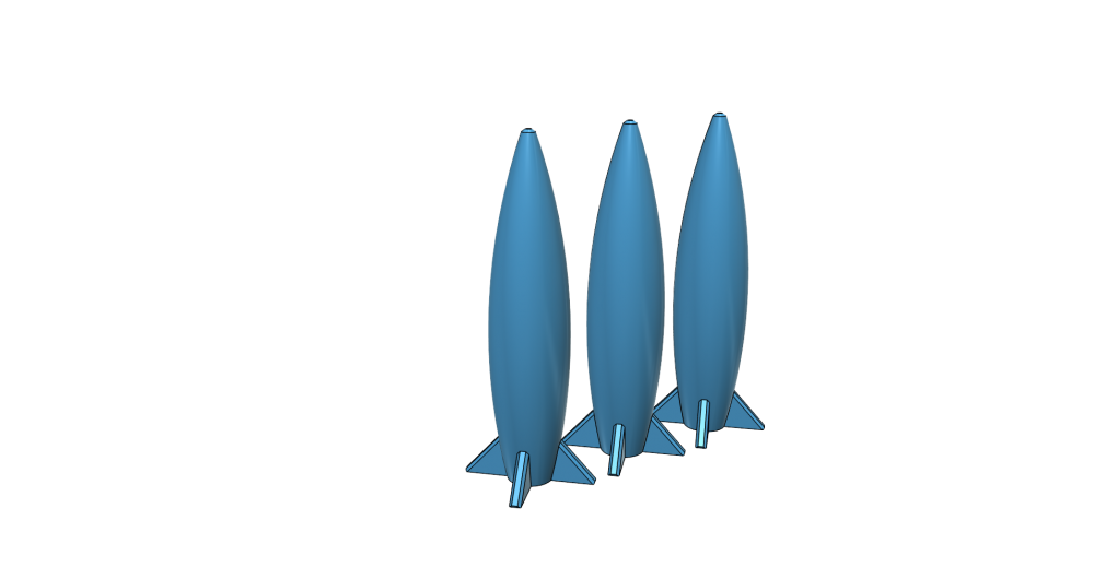 导弹3D打印模型