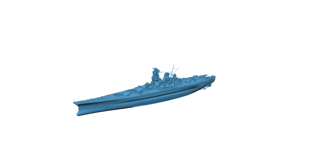 大和号战列舰3D打印模型