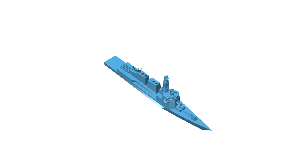 导弹护卫舰3D打印模型