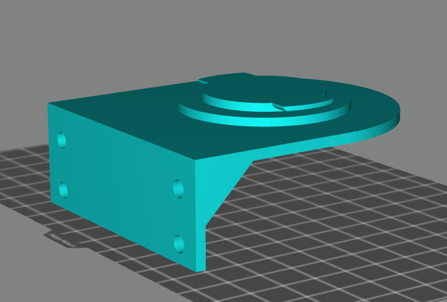 小米摄像头云台壁挂支架3D打印模型