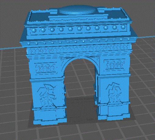 凯旋门3D打印模型