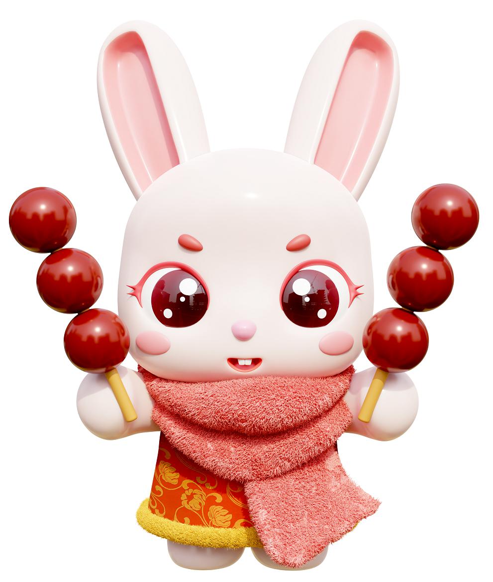 兔年 糖葫芦 站3D打印模型
