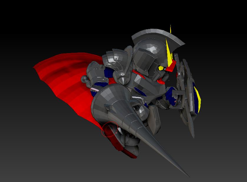 SD骑士高达3D打印模型