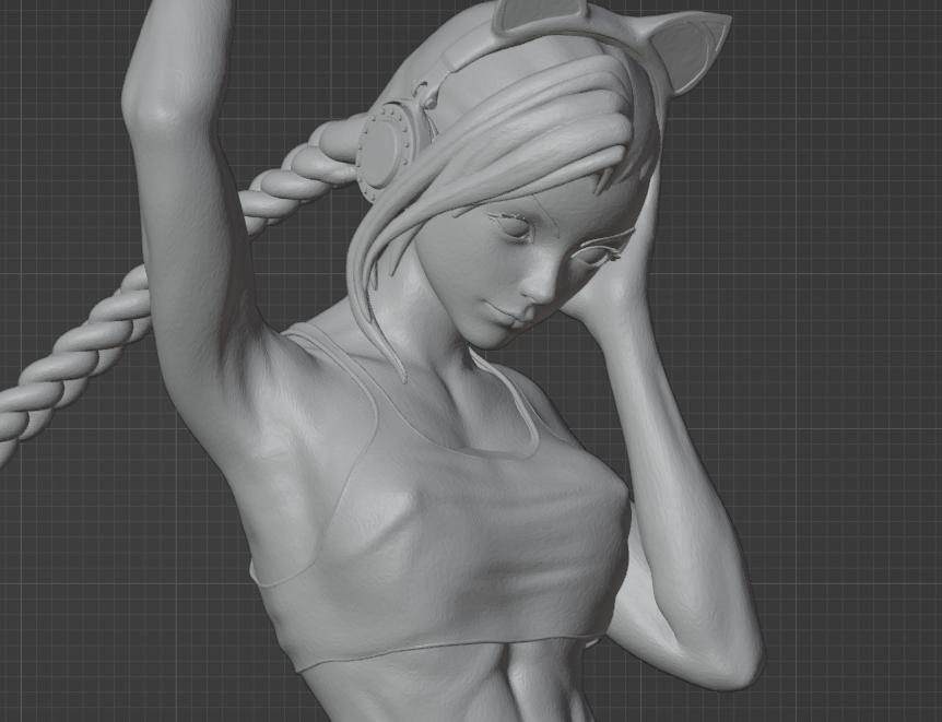 英雄联盟-暴走萝莉3D打印模型
