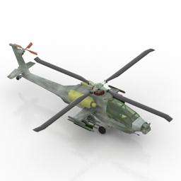 阿帕奇AH-64武装直升机3D打印模型