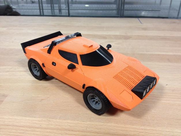 蓝旗亚跑车3D打印模型