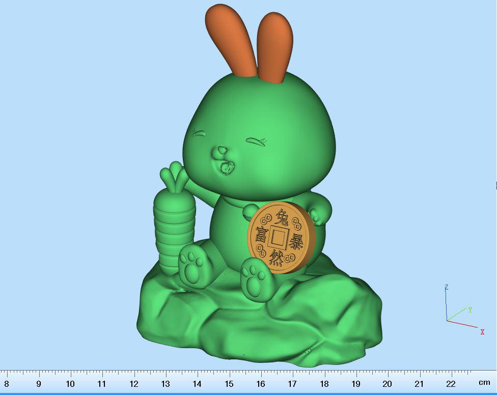 兔然暴富3D打印模型