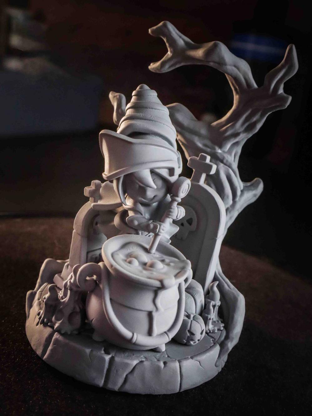 黑魔导女孩 Q版3D打印模型