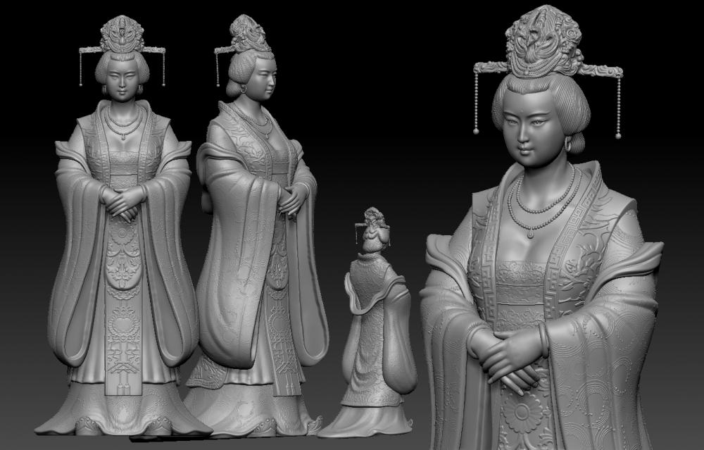 贵妃3D打印模型