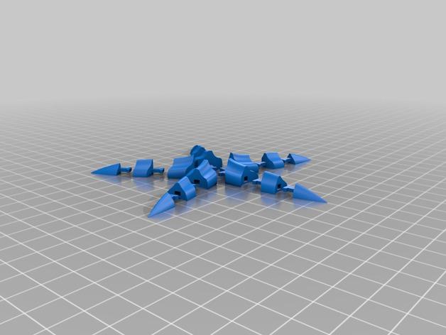 可动模型海星3D打印模型