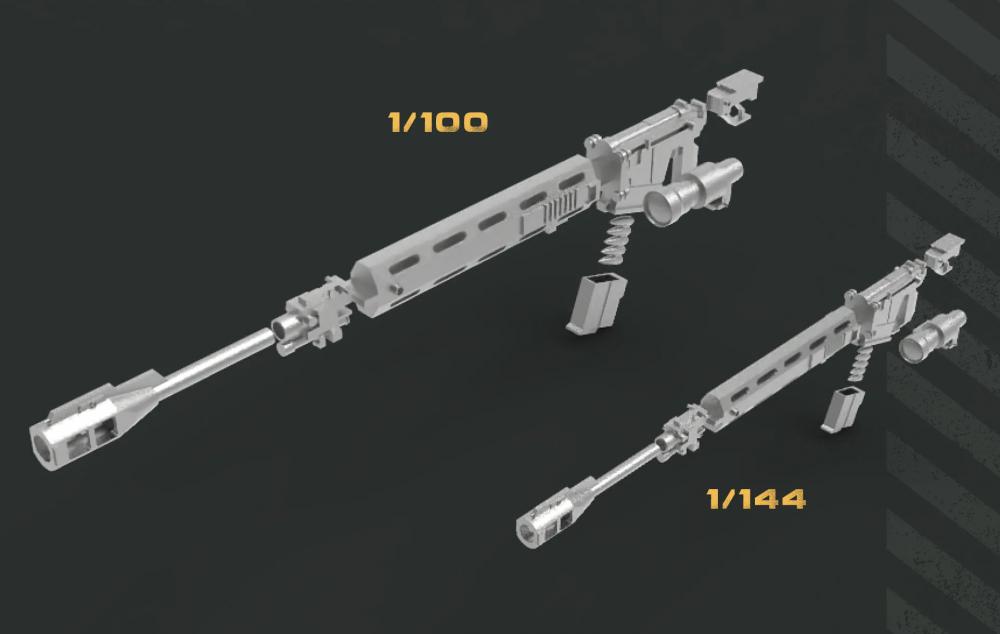 144 100比例 GTO 扎古对舰步枪3D打印模型