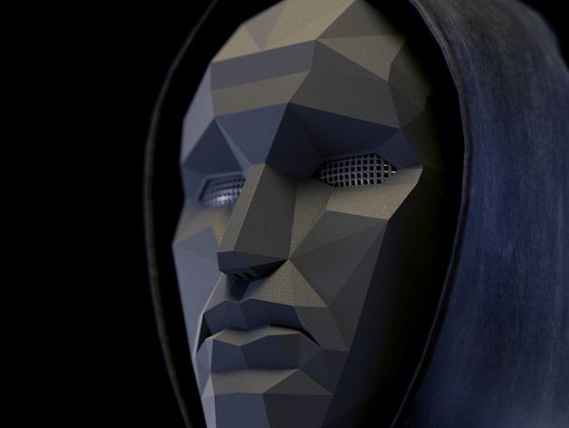 面具 鱿鱼游戏BOSS面具3D打印模型
