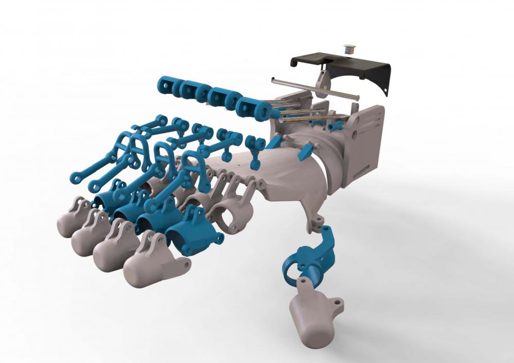 可动机械外骨骼3D打印模型