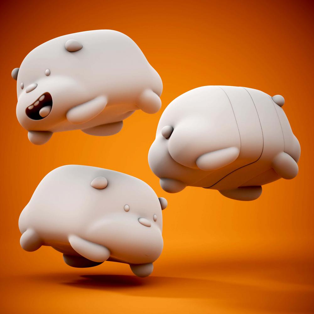 咱们裸熊3D打印模型
