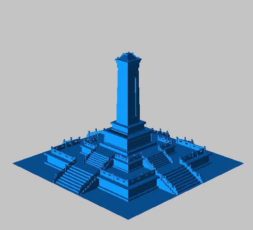 人民英雄纪念碑3D打印模型