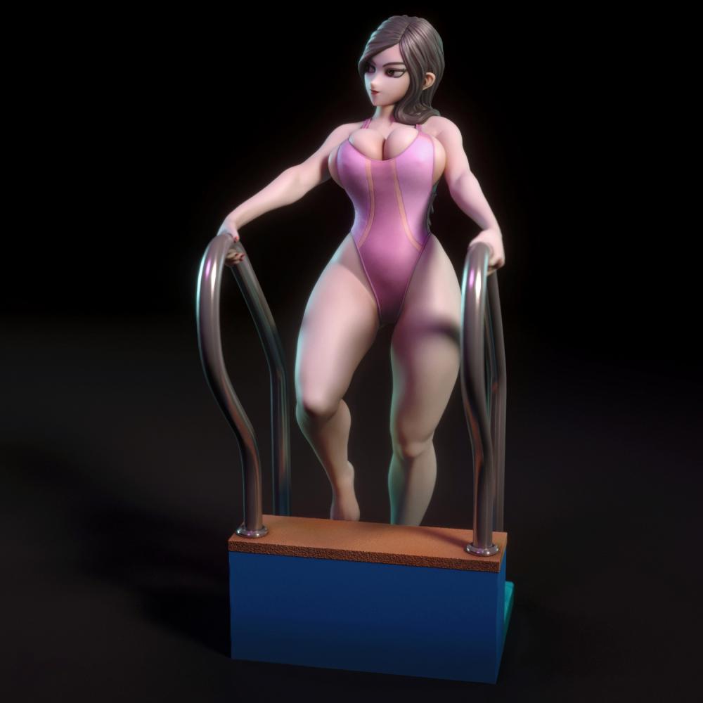 妮可 性感泳装3D打印模型