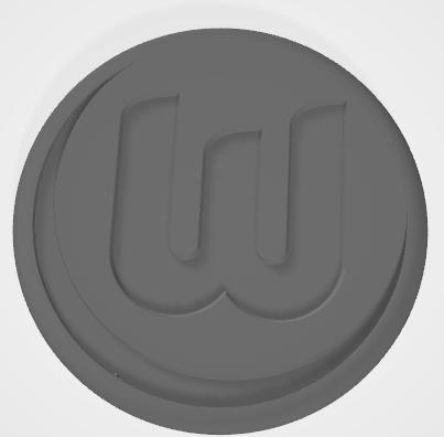 沃尔夫斯堡队徽3D打印模型
