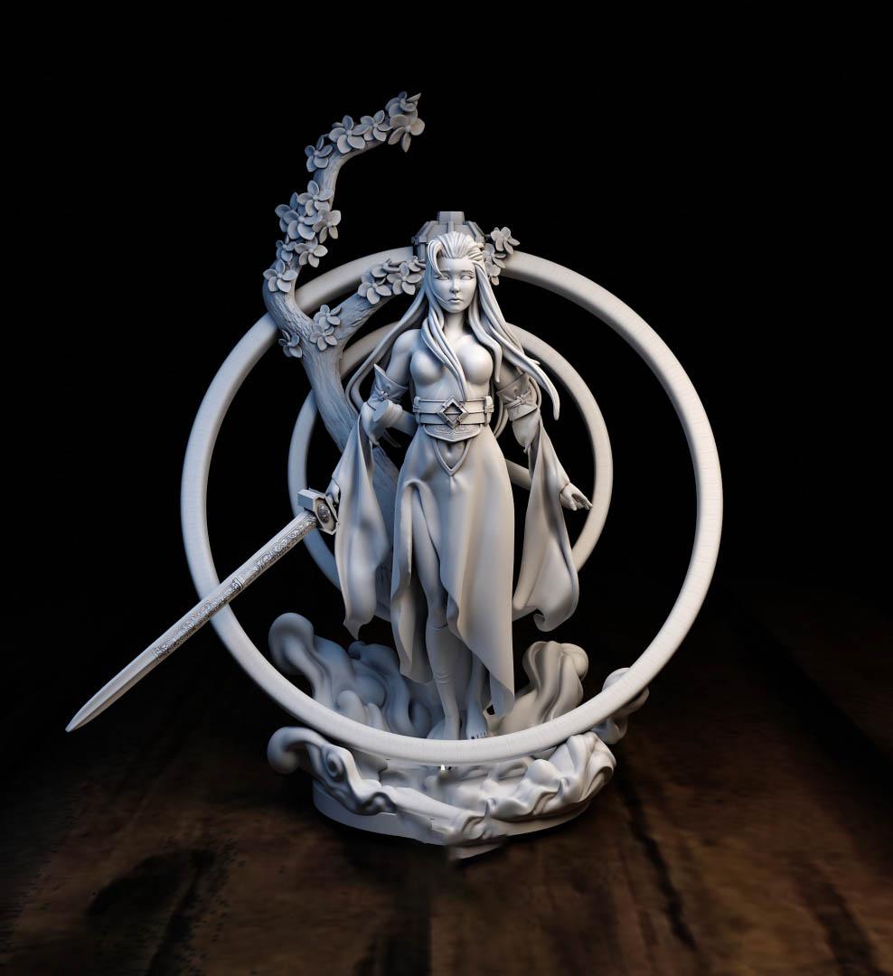 龙门客栈 剑女3D打印模型