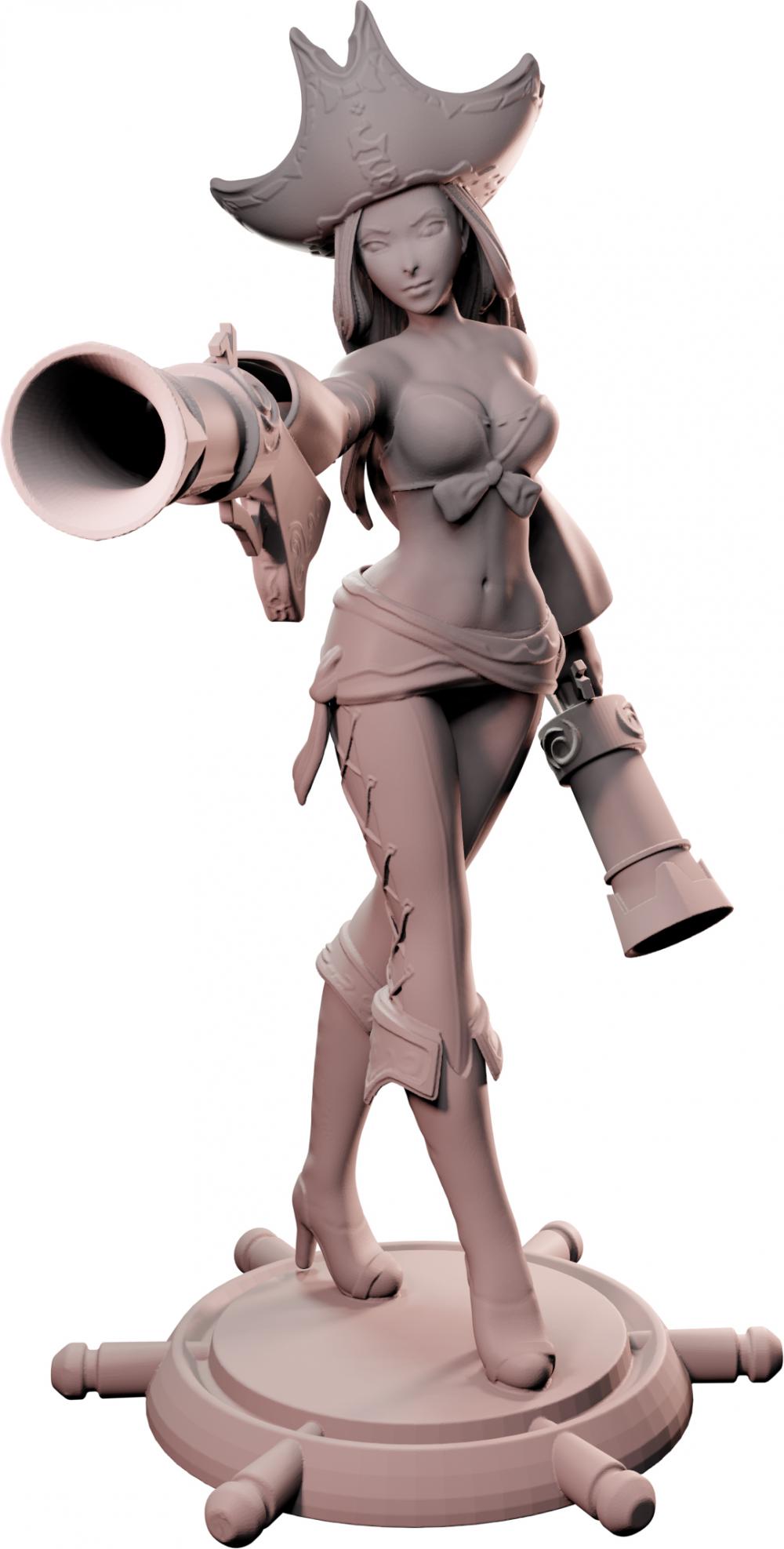 英雄联盟 赏金猎人 厄运小姐3D打印模型