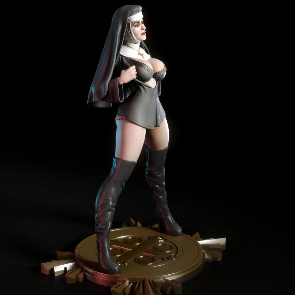 性感修女3D打印模型