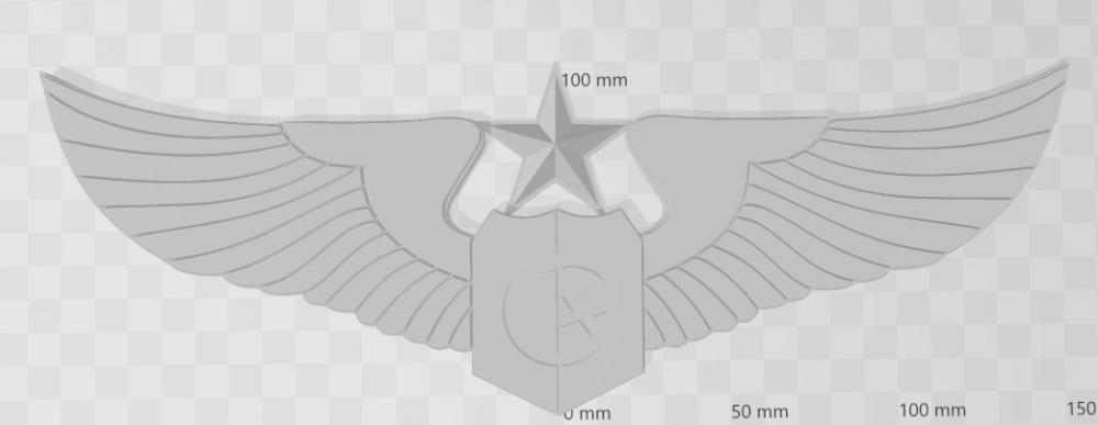 阿尔及利亚空军联队标志3D打印模型