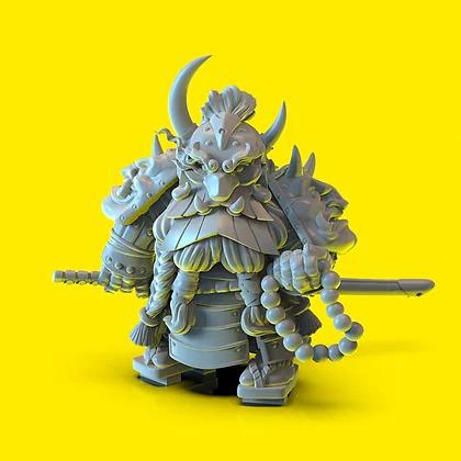 矮人 武士3D打印模型