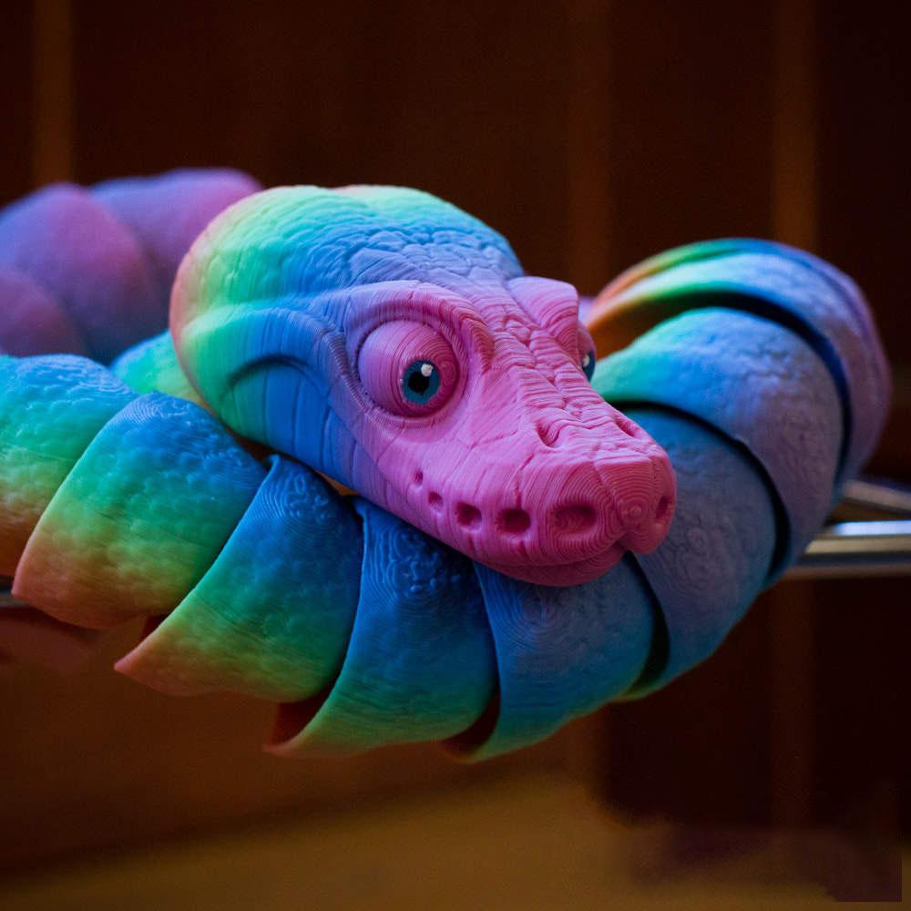 球蟒 可动3D打印模型