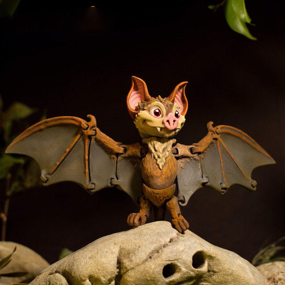 铰链式 蝙蝠 可动3D打印模型