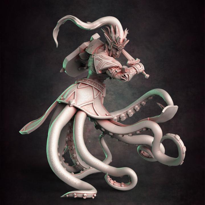 高精模型 章鱼战士3D打印模型