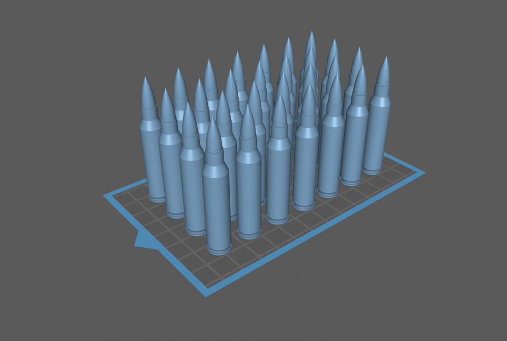 5.56NATO弹药3D打印模型