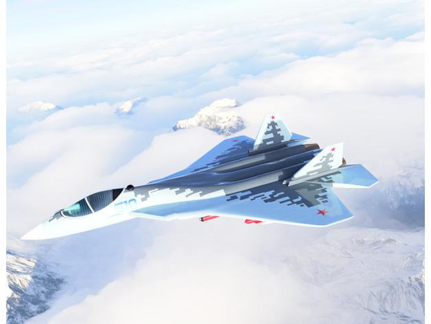 苏霍伊 Su-57战机3D打印模型