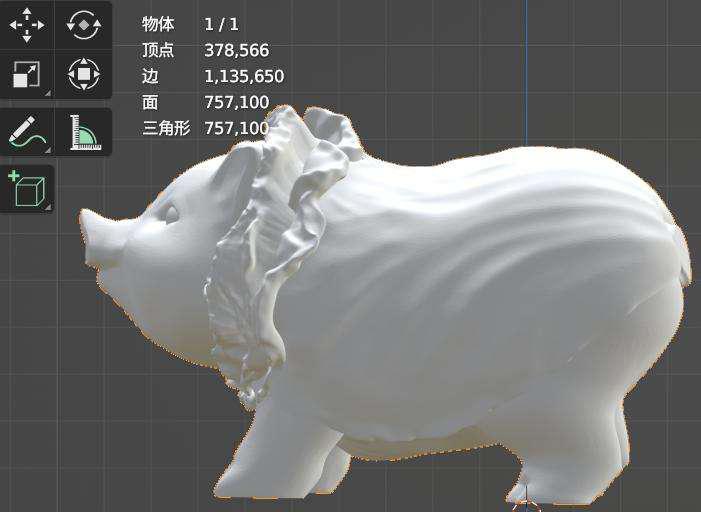 菜猪3D打印模型