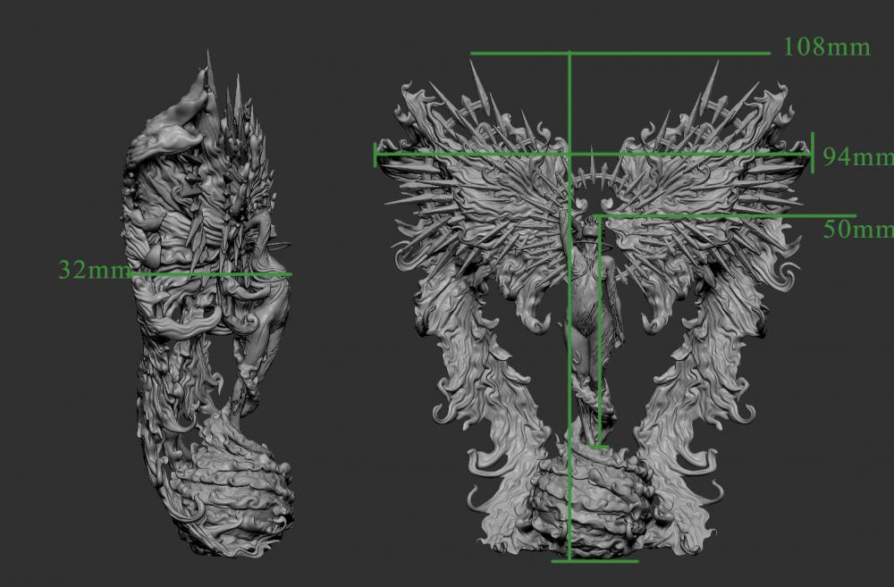 启示录天使3D打印模型