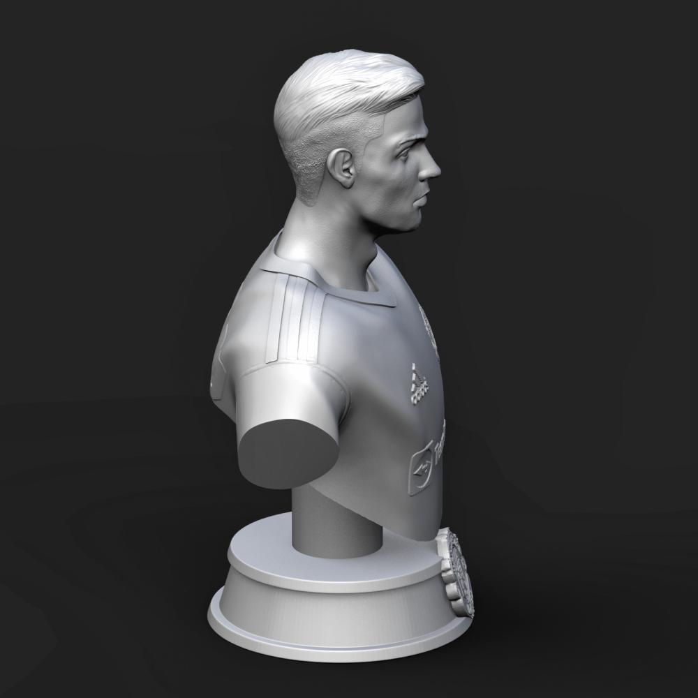 克里斯蒂亚诺·罗纳尔多胸像3D打印模型
