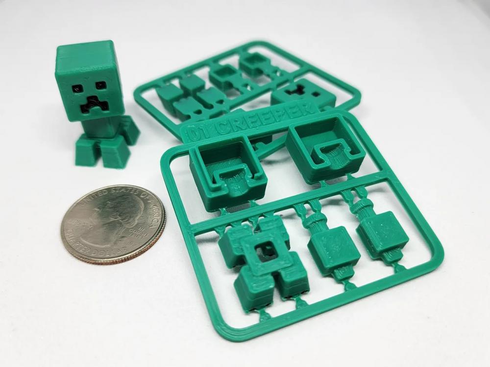 Minecraft 爬行者迷你人物3D打印模型