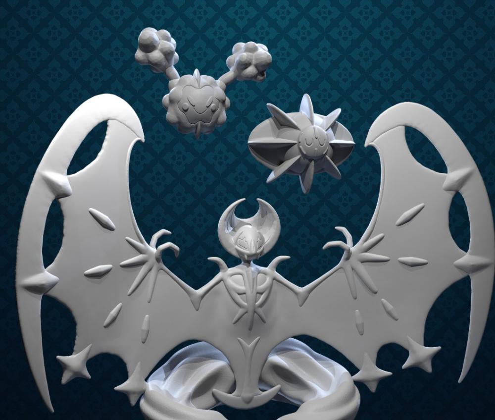 宝可梦 小星云月神进化组3D打印模型