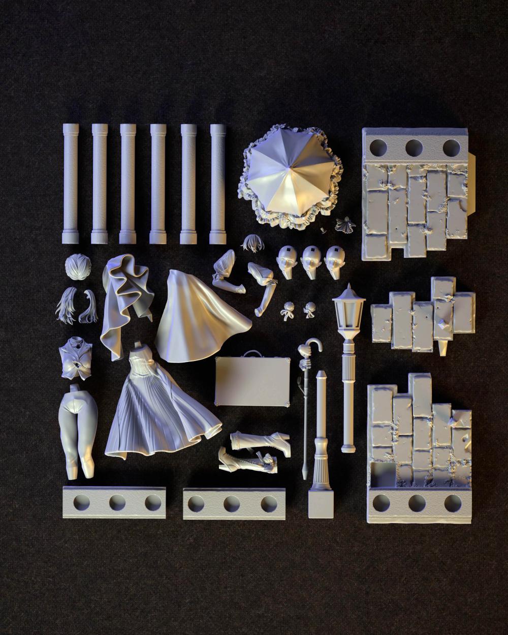 紫罗兰永恒花园 薇尔莉特 伊芙加登3D打印模型