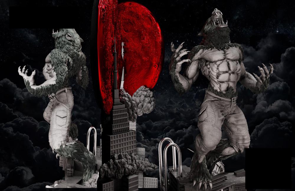 暗夜狼人- Werewolf by Night3D打印模型
