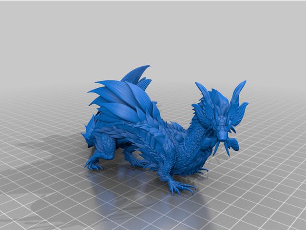 怪物猎人---泡狐龙3D打印模型