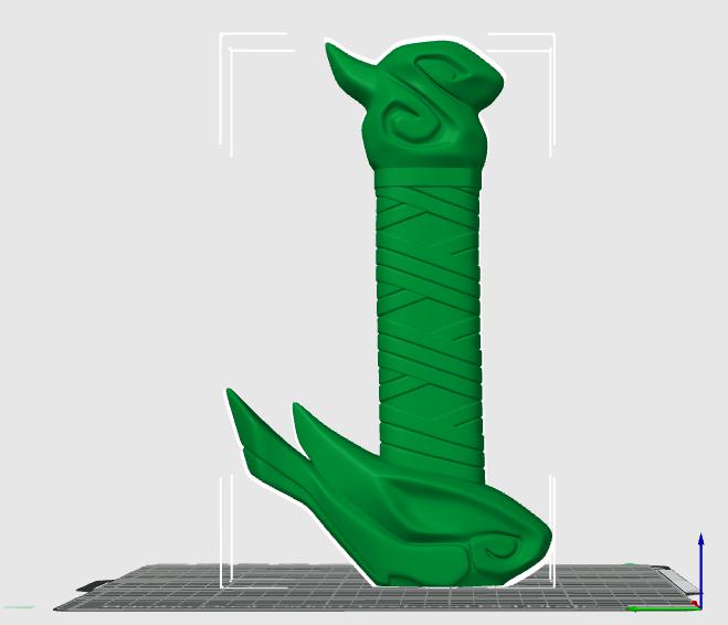 英雄联盟亚索伸缩剑3D打印模型