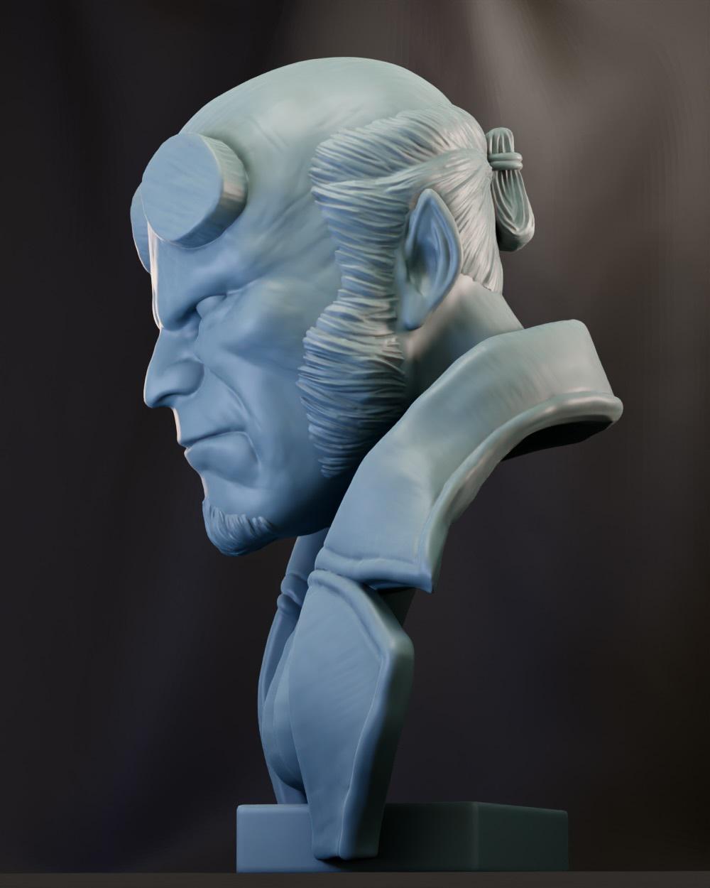 地狱男爵胸像3D打印模型