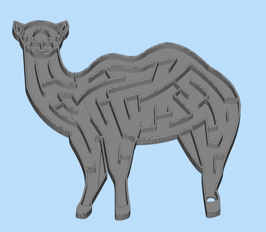 骆驼弹珠迷宫 （玩具008）3D打印模型