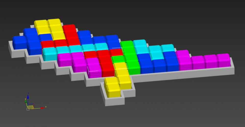 俄罗斯方块拼图（玩具013）3D打印模型
