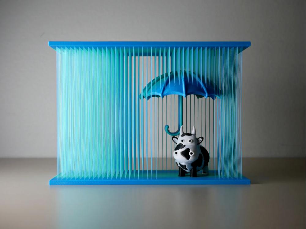 避雨小摆件3D打印模型