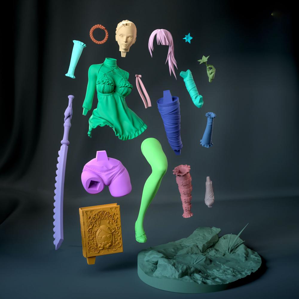 凯妮  尼尔：人工生命3D打印模型