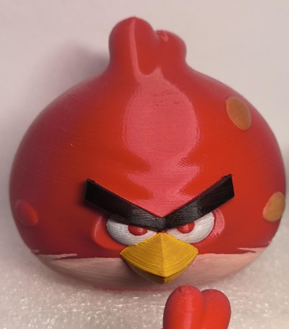 愤怒的小鸟，巨红鸟，大红3D打印模型