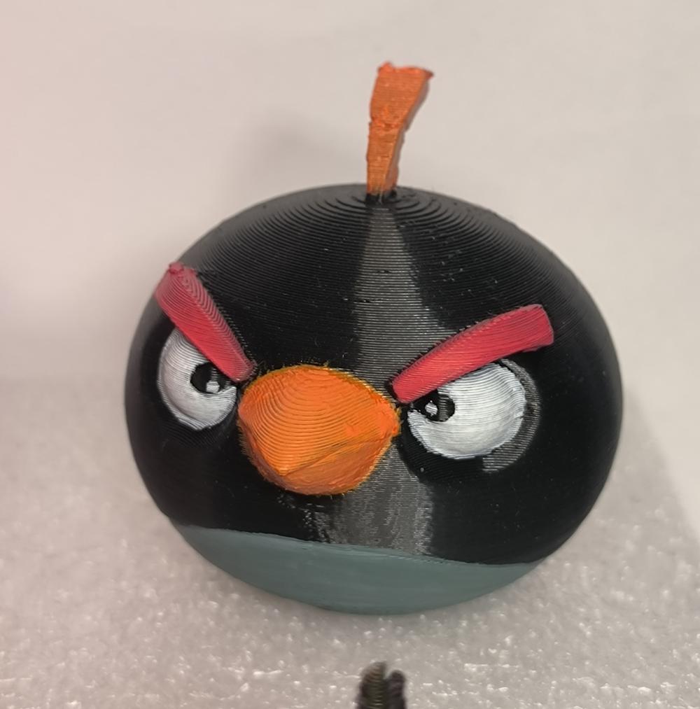 愤怒的小鸟，炸弹鸟，炸弹黑3D打印模型