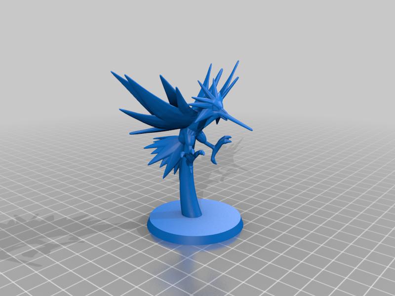 宝可梦 闪电鸟3D打印模型